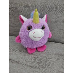 Toms Toy International 5" Plush Unicorn Purple Sparkle Glitter Stuffed Animal